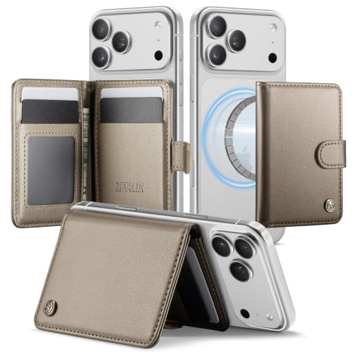 for Magsafe Magnetic Phone Wallet Card Holder, Elegant Titanium - color: Elegant Titanium