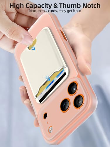 TopMade for iPhone 17 Pro Max Case with Mag-Safe Wallet, 4 Cards Holder - color: White, size: iPhone 17 Pro Max
