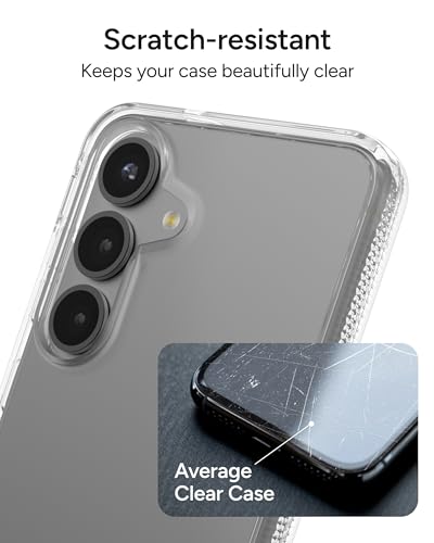 ZAGG Crystal Palace Samsung Galaxy S25 Case with Kickstand - Crystal Clear, 13ft Drop Protection, Anti-Yellowing, Graphene Reinforced, Wireless Charging Compatible, Anti-Scratch - size: Samsung Galaxy S25, style: Without Snap