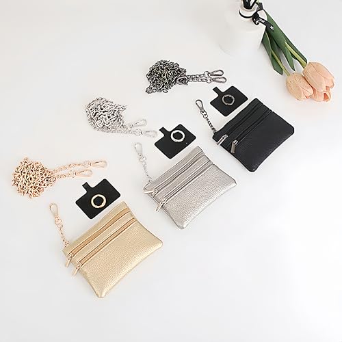 Clip and Go Strap for Phone with Wallet Crossbody - color: Sliver