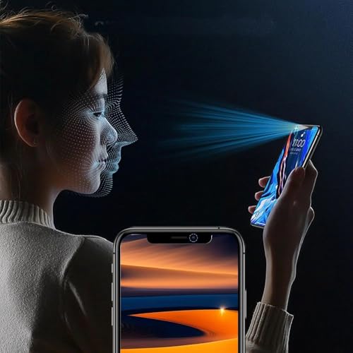 2pc Anti-Spy Screen Protector Privacy Tempered Glass For iPhone 11 12 13 14 15 max plus pro (For iPhone 15 Pro Max), Gray