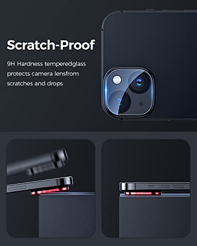 [3 Pack Camera Lens Protector For iPhone,9H Tempered Glass,Anti-Scratch,Case Friendly,Night Circle,No-Bubble HD Clarity,Full Cover (iPhone 13/13 Mini) - size: iPhone 13/13 Mini