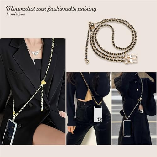 Phone Crossbody Chain, Universal Crossbody Patch Phone Lanyards, AdjustableMultifuctional Compatible with Most Smartphones, Phone lanyard, Anti theft（adjustable-pink） - color: Adjust-pink