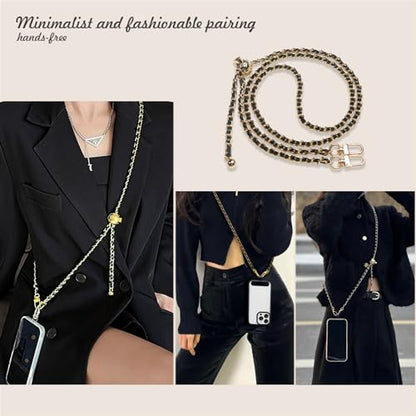 Phone Crossbody Chain, Universal Crossbody Patch Phone Lanyards, AdjustableMultifuctional Compatible with Most Smartphones, Phone lanyard, Anti theft（Adjustable-purple） - color: Adjustable-purple