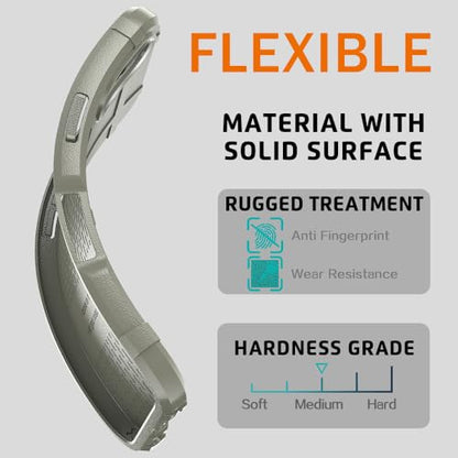 Rugged Shield 8ft Drop Proof TPU Thick Armor Tactical Protective Case Compatible with iPhone 16 (6.1 inches) - Light Clay - color: Light Clay, size: iPhone 16