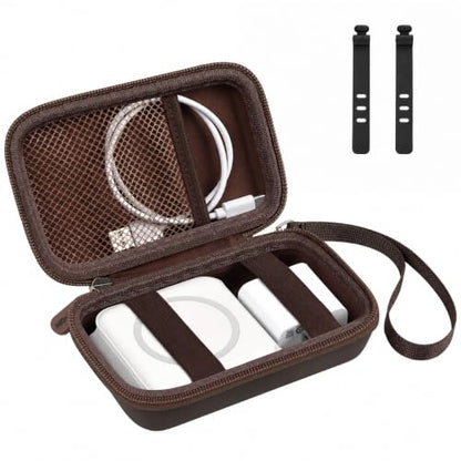 ANKHOH Travel Case for Iseyyox/for QUZUDN/for RTOPS 3 in 1 Wireless Charger - color: coffee