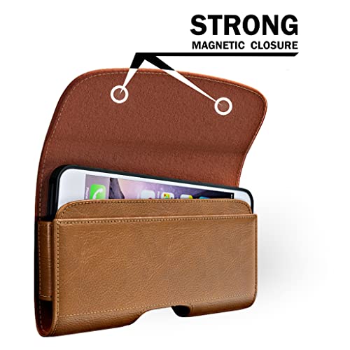 Case for iPhone ProMax Plus 17 16 15, Samsung Galaxy S25+ S24+ S23+ - color: Brown, size: Large