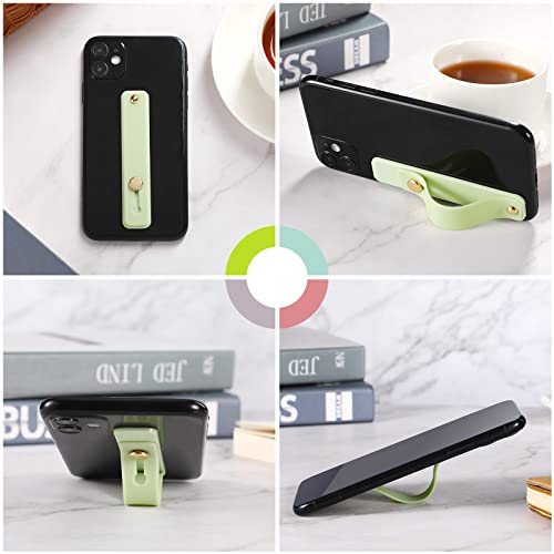 Weewooday 12 Pcs Phone Finger Strap, Bright Colors - color: Bright Colors