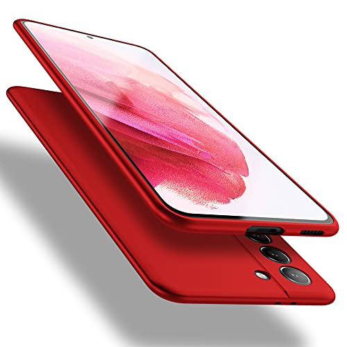 X-level for Samsung Galaxy S21+ Plus Case Slim Fit Soft TPU Super Ultra-Thin [Guardian Series] Phone Back Cover Light Protective Matte Finish Coating Case for Samsung S21+ Plus-Red - color: Red