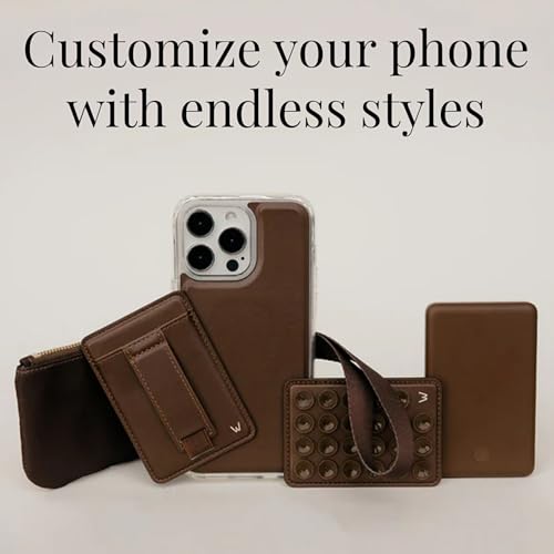 Walli Cases Silicone Suction Cup Mount for iPhone, Fits Walli Magnetic Case - color: Brown