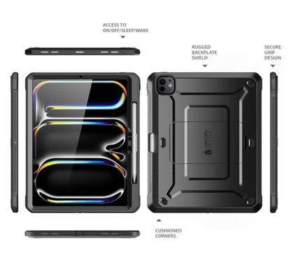 SUPCASE for iPad Pro 13 inch Case M5/M4 2025/2024 with Pencil Holder Black - color: Black, size: iPad Pro 13"