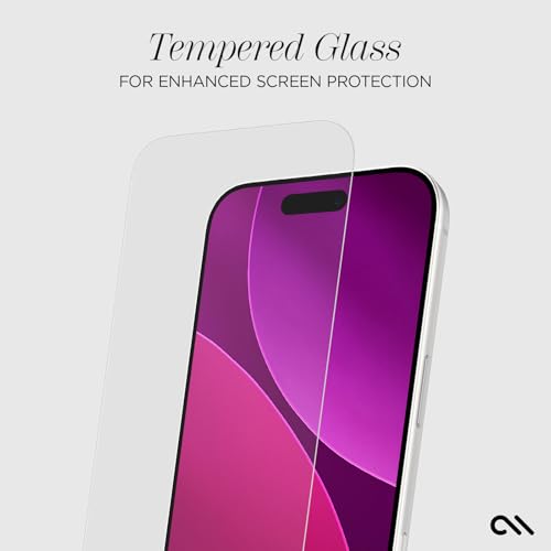 Case-Mate iPhone 17 Screen Protector with Installation Tray - Clear | [Pack of 3] Durable & Anti-Scratch Tempered Glass with Touch Sensitivity - Ultra High Clarity, Case-Friendly & Easy to Apply - size: iPhone 17