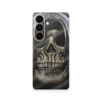 Glossy Glitter Phone Skin Compatible with Samsung Galaxy S26 - Reaper Skull - Premium 3M Vinyl Protective Wrap Decal Cover - Easy to Apply | Crafted in the USA by MightySkins - color: Reaper Skull, size: Galaxy S26 (Back Wrap), style: Glossy Glitter Finis