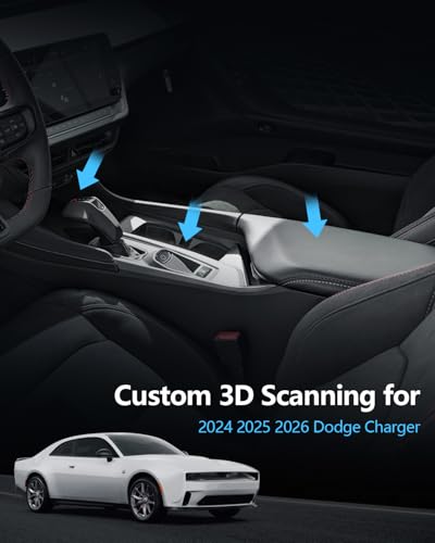 SKTU 3Pack for 2024-2027 Dodge Charger Center Console Organizer Cup Holder - color: 3PCS for Charger Center & Armrest & CUP