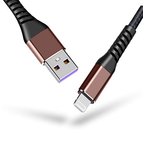 [ Apple Certified 2pack ] iPhone Charger,Lightning Cable, Fast Charging Cables for Apple iPhone 12/11/11Pro/11Max/ X/XS/XR/XS Max/8/7/6/5S/SE/iPad Mini Air (6ft, Brown) - color: Brown, size: 6foot