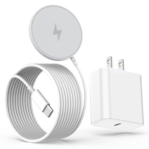 Magnetic iPhone Wireless Charger,10FT Fast Charging Apple Mag Safe Charger Wireless Charging Pad for iPhone Air/17 Pro Max/16 Pro/16 Plus/15 Pro/14/13/12/11/AirPods 3/Pro 3/2 Phone Mag safe Charge Pad - size: 10FT 1Pack