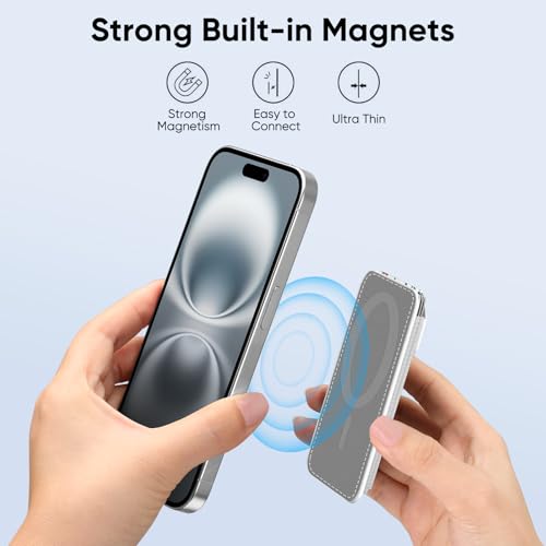 FINPAC MagSafe Wallet Magnetic Card Wallet Holder for Women Men - color: Spring