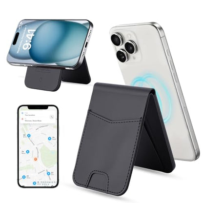 Gugxiom for MagSafe Wallet, Magnetic Wallet for Phone, Full Find My Functionality, 3000Gs Ultra-Strong Magnetism, Foldable Magnetic Phone for iPhone 17/16/15/14/13/12 Series