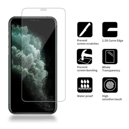 4 Pack Glass Screen Protector Compatible for iPhone 11 Pro/iPhone Xs/iPhone X [5.8 Inch] [9H Hardness]-HD Screen Tempered Glass, Scratch Resistant,Easy Install [Case Friendly] - size: iPhone 11 Pro/ Xs/ X