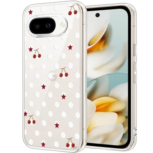 Unov for Pixel 10a Case, Clear with Design, Slim Fit Good Grip, Embossed Phone Case, Shockproof Protective Cover, Raised Camera Protection, Soft TPU, Polka Dots - color: Polka Dots
