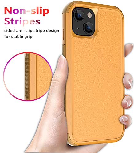 Diverbox for iPhone 13 Case [Shockproof] [Dropproof] [Dust-Proof],Heavy Duty Protection Phone Case Cover for Apple iPhone 13 (Yellow) - color: 13-Yellow