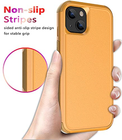 Diverbox for iPhone 13 Case [Shockproof] [Dropproof] [Dust-Proof],Heavy Duty Protection Phone Case Cover for Apple iPhone 13 (Yellow) - color: 13-Yellow