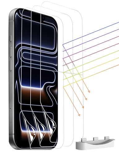 3 Pack iPhone 17 Pro Max/iPhone 16 Pro Max Screen Protector | NON-GLASS | 100% Anti Reflection | Unbreakable TPU | Case Friendly | Invisible Thin | Soft and Flexible Film for iPhone17Pro Max/iPhone16 Pro Max - size: iPhone 17 Pro Max/iPhone 16 Pro Max