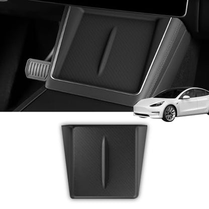 Wireless Charging Pad for 2025-2026 Tesla Model Y Juniper, Ultra-Thin Model Y Juniper Protective Silicone Mat Cover Accessories (Black) - color: Black