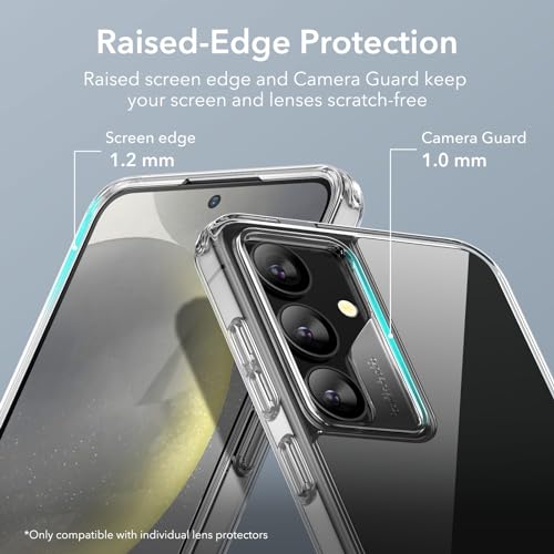 ESR for Samsung Galaxy S24 Ultra Phone Case, 3 Stand Modes Kickstand for S24 Ultra Cover, Military-Grade Drop Protection, Slim Fit, Boost Series Case, Clear - color: Boost-Clear