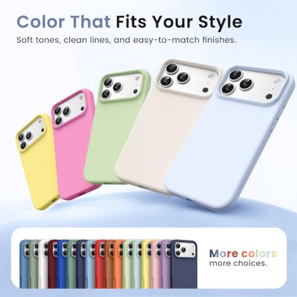 GONEZ Magnetic for iPhone 17 Pro Max Case, Silicone Cover Baby Blue - color: Baby Blue, size: Iphone 17 Pro Max