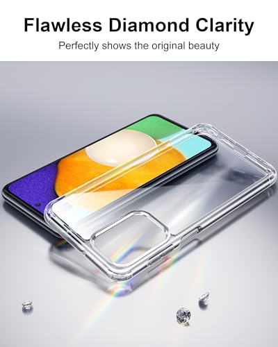 HOOMIL Case for Samsung Galaxy A52/A52s 5G, Non-Yellowing, Drop Protection, Anti-Scratch Transparent Hard Back Phone Cover - Crystal Clear - color: Clear, size: A52/A52s 5G