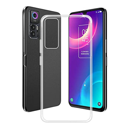 Phone Case for TCL 30 5G/T776H Case (6.70 Inch), Clear Shockproof Soft TPU Silicone Gel Shell, Ultra-Thin, Anti-Yellowing, TPU Bumper Cover, for TCL 30 5G/T776H Case - Clear