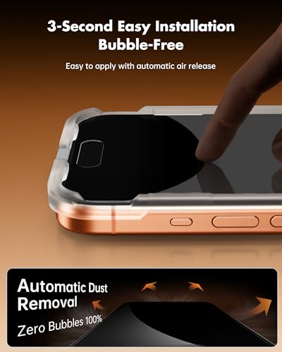 UNBREAKcable Privacy Screen Protector for iPhone 17 Pro Max, 2-Pack - size: iPhone 17 Pro Max
