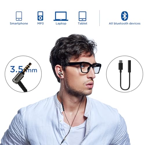 1MORE Quad Driver in-Ear Earphones Hi-Res High Fidelity Headphones Warm Bass, Spacious Reproduction, High Resolution, Mic in-Line Remote Smartphones/PC/Tablet - Silver/Gray