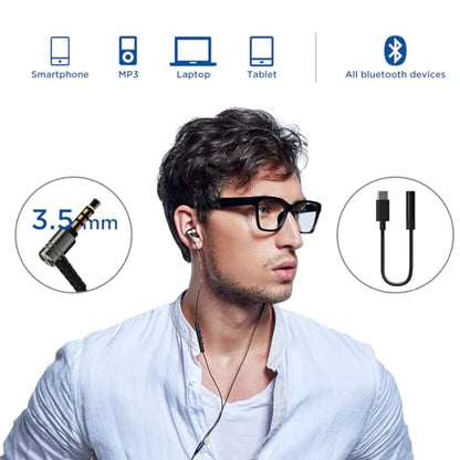 1MORE Quad Driver in-Ear Earphones Hi-Res High Fidelity Headphones Warm Bass, Spacious Reproduction, High Resolution, Mic in-Line Remote Smartphones/PC/Tablet - Silver/Gray