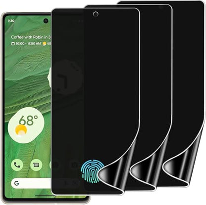 3 Pack Privacy Screen Protector for Google Pixel 7 6.4", Ultra-Thin Anti-Spy Soft TPU Hydrogel Protective Film for Google Pixel 7 - Self-Healing, Touch Sensitive, Case Friendly - size: Google Pixel 7