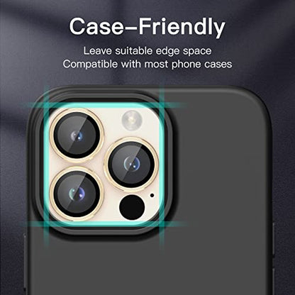 JETech Camera Lens Protector for iPhone 14 Pro/14 Pro Max, Gold, 1 Set - color: Gold