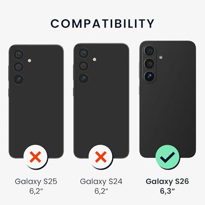 kwmobile Case Compatible with Samsung Galaxy S26 Case - Slim TPU Silicone Phone Cover - Soft Touch Finish - Teal Matte - color: teal matte, size: Galaxy S26