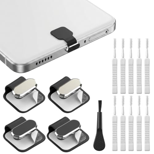 4 Pack USB-C Dust Plug Cover, Anti-Lost Aluminum Alloy Charging Port Covers