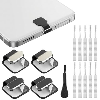 4 Pack USB-C Dust Plug Cover, Anti-Lost Aluminum Alloy Charging Port Covers