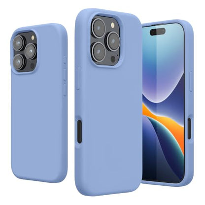 kwmobile Case Compatible with Apple iPhone 16 Pro Case - TPU Silicone Phone Cover with Soft Finish - Lavender Blue - color: Lavender Blue, size: iPhone 16 Pro