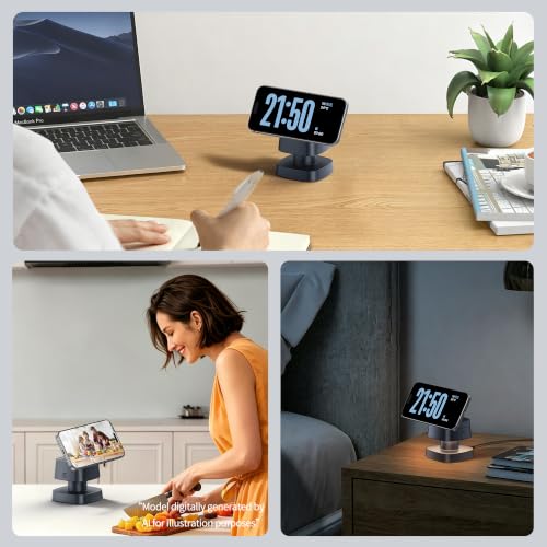 4 in 1 Magnetic Wireless Charging Station,15W Fast Charging with Adjustable Night Light,3 in 1 Wireless Charging Station for iPhone 17/16/15/14/13 Pro Max & Apple Watch,AirPods (Starlight Gray) - color: Starlight Gray