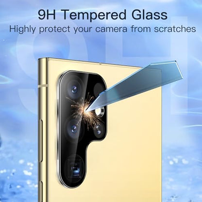 JETech TPU Privacy Screen Protector for Samsung Galaxy S24 Ultra, 2+2 Pack