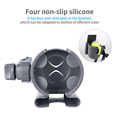 Suranew Cup Holder with Phone for Walker Wheelchair Stroller Gray - color: Grey
