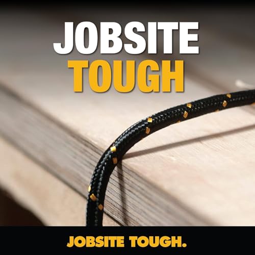 DEWALT Heavy Duty USB C Cable, Jobsite 60 Watt USB C Cable 10ft - size: 10 feet