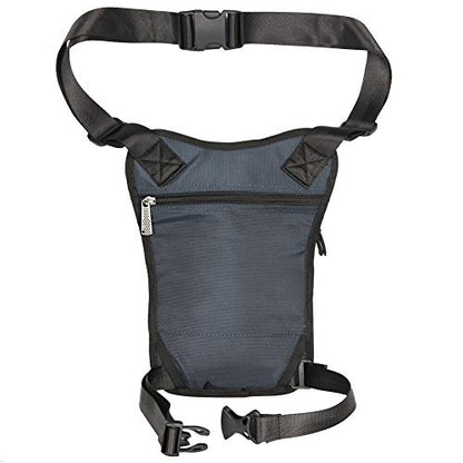 Thigh Pack, Larswon Leg Bag Thigh Pouch Bag Tactical Waist Bag Motorcycle Bag Waterproof - color: A- Blue