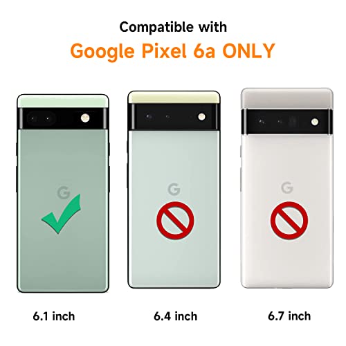 for Google Pixel 6a Lanyard Strap Case Adjustable Cord Neck Shoulder Crossbody Clear Mobile Phone Cover Durable Soft Slim Fit Cover Women Shockproof Phone Case for Pixel 6a - Black - size: for Google Pixel 6a