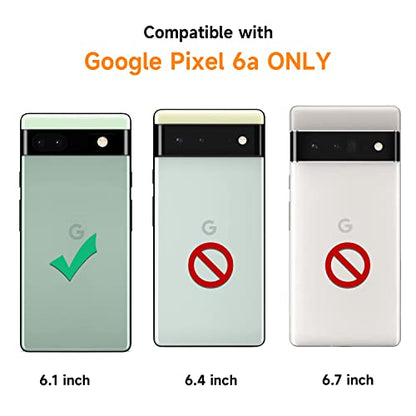 for Google Pixel 6a Lanyard Strap Case Adjustable Cord Neck Shoulder Crossbody Clear Mobile Phone Cover Durable Soft Slim Fit Cover Women Shockproof Phone Case for Pixel 6a - Black - size: for Google Pixel 6a