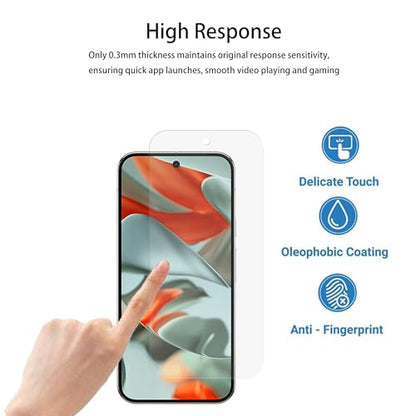 Privacy Screen Protector Designed For Google Pixel 9 Pro XL Anti Spy Private Tempered Glass Film 2-Pack Camera Lens Protector Film 2-Pack