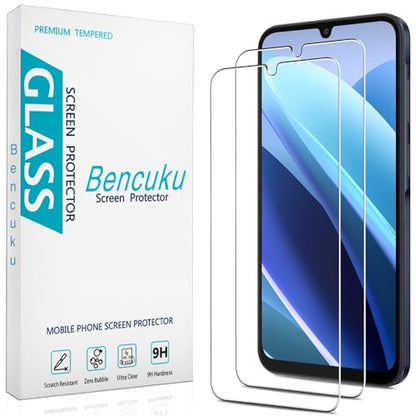 2 Pack Screen Protector for Samsung Galaxy A25 5G Tempered Glass - color: Clear-Galaxy A25 5G